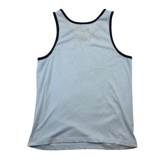 Bluey Adult Tank Top Size Medium Blue Family Fireworks Graphic Blue Trim Shirt - Picture 5 of 7